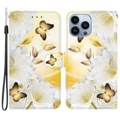 For iPhone 15 Pro Max Wallet Case PU Leather Pattern Magnetic Flip Phone Cover