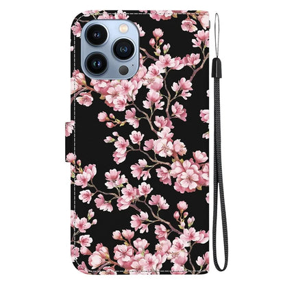 For iPhone 15 Pro Max Wallet Case PU Leather Pattern Magnetic Flip Phone Cover