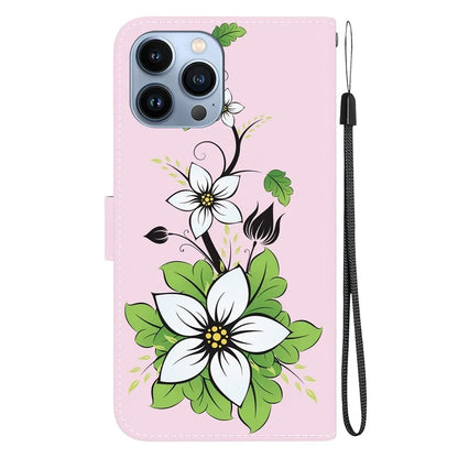 For iPhone 15 Pro Max Wallet Case PU Leather Pattern Magnetic Flip Phone Cover