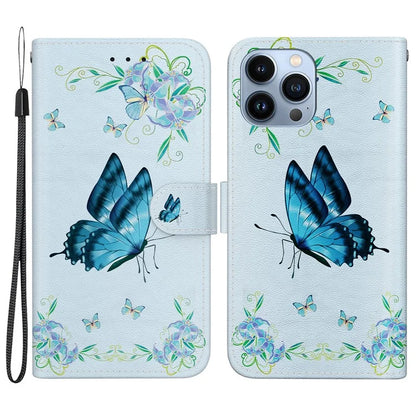 For iPhone 15 Pro Max Wallet Case PU Leather Pattern Magnetic Flip Phone Cover