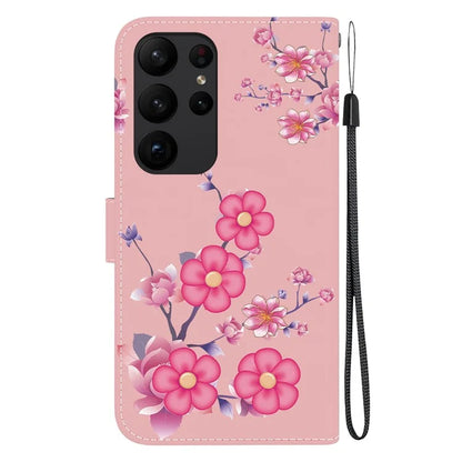 For Samsung Galaxy S23 Ultra Case PU Leather Pattern Flip Folio Phone Cover