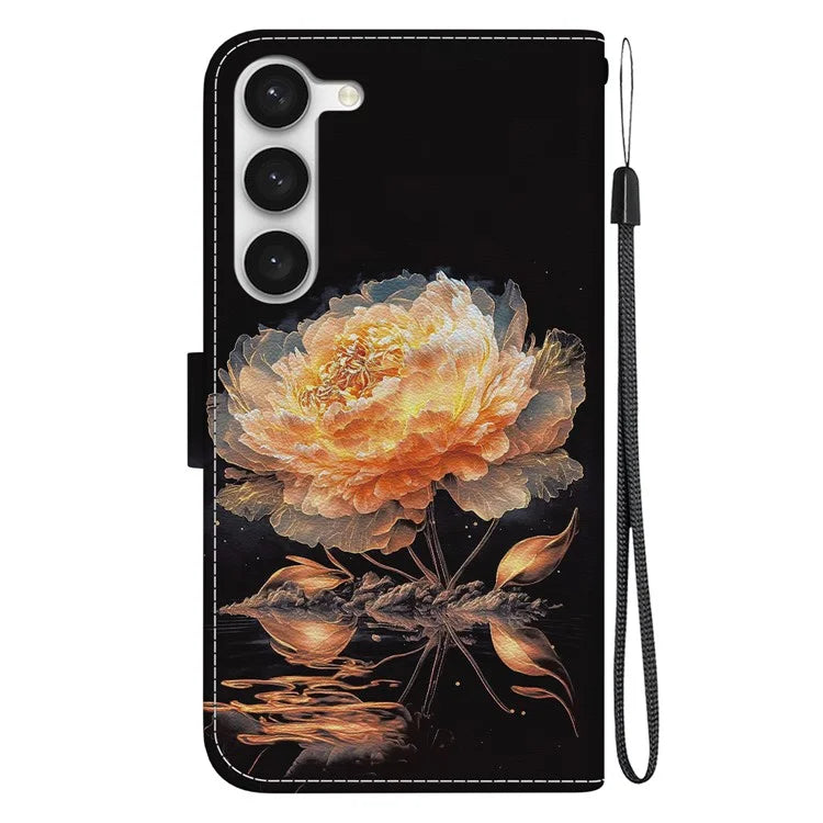 For Samsung Galaxy S23 Case PU Leather Stand Magnetic Closure Phone Cover