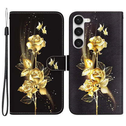 For Samsung Galaxy S23 Case PU Leather Stand Magnetic Closure Phone Cover