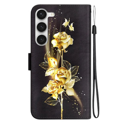For Samsung Galaxy S23 Case PU Leather Stand Magnetic Closure Phone Cover