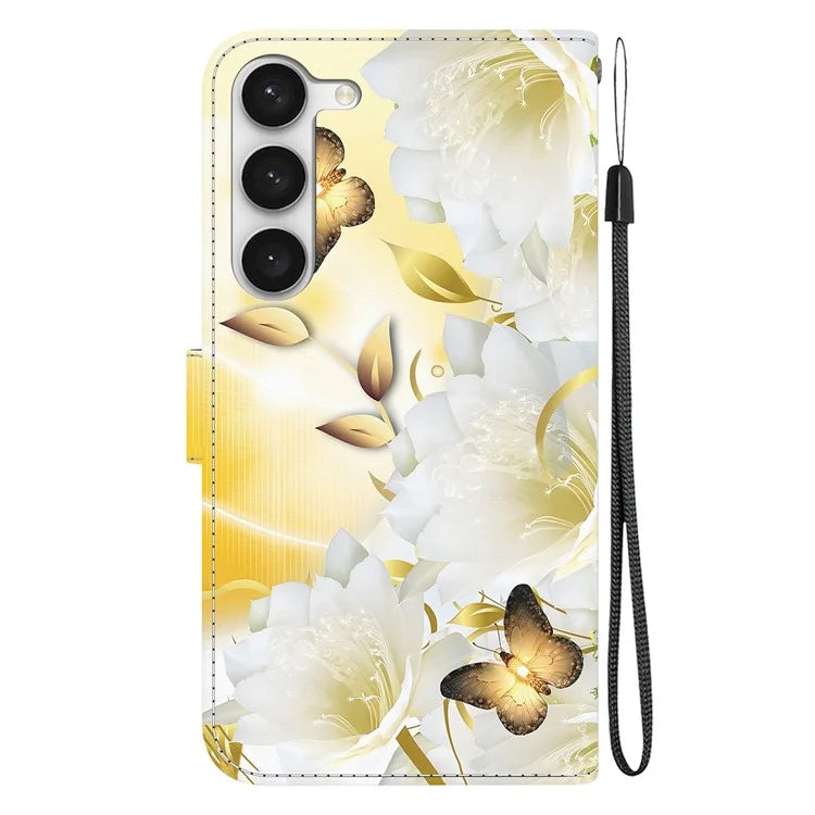 For Samsung Galaxy S23 Case PU Leather Stand Magnetic Closure Phone Cover