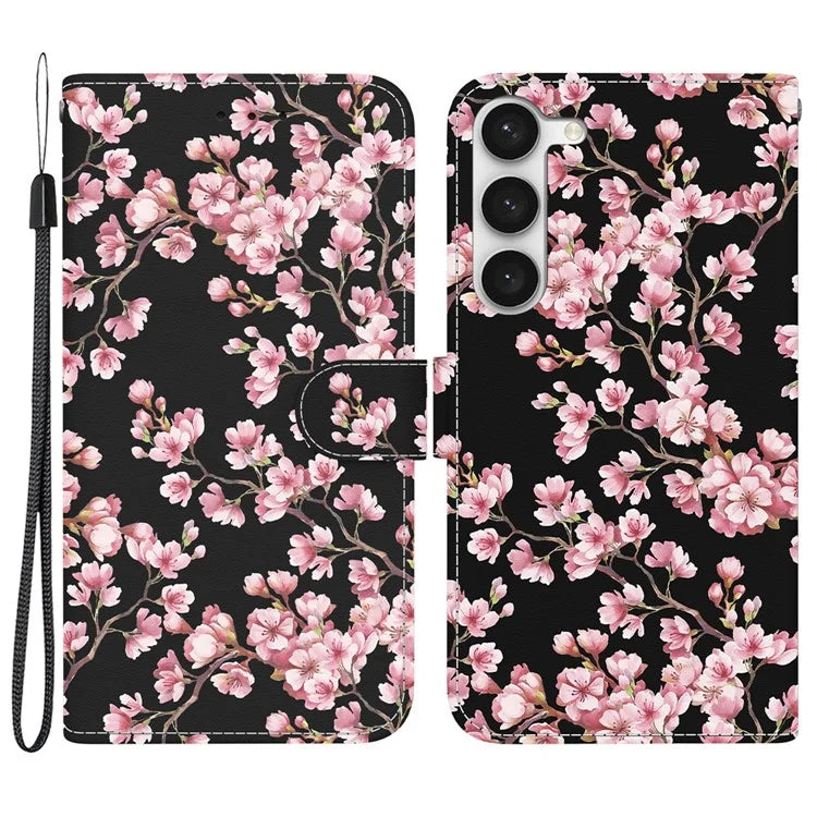 For Samsung Galaxy S23 Case PU Leather Stand Magnetic Closure Phone Cover