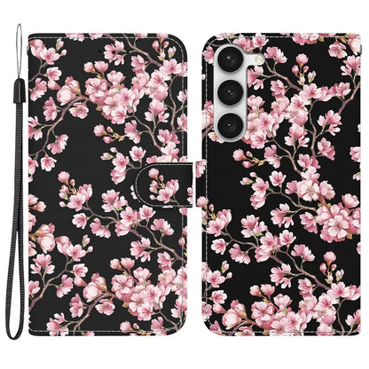 For Samsung Galaxy S23 Case PU Leather Stand Magnetic Closure Phone Cover