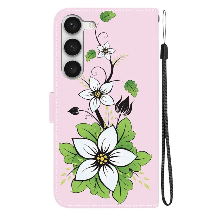 For Samsung Galaxy S23 Case PU Leather Stand Magnetic Closure Phone Cover