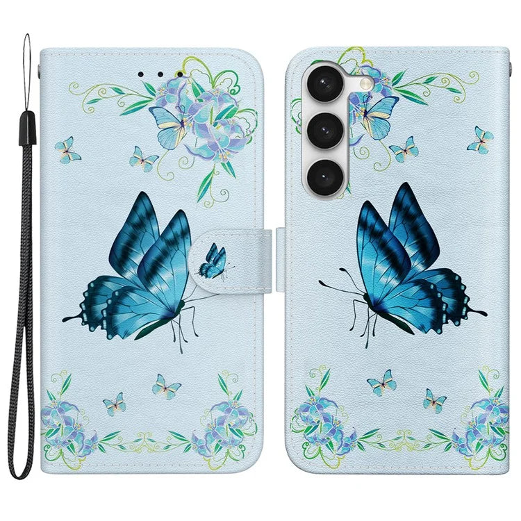 For Samsung Galaxy S23 Case PU Leather Stand Magnetic Closure Phone Cover