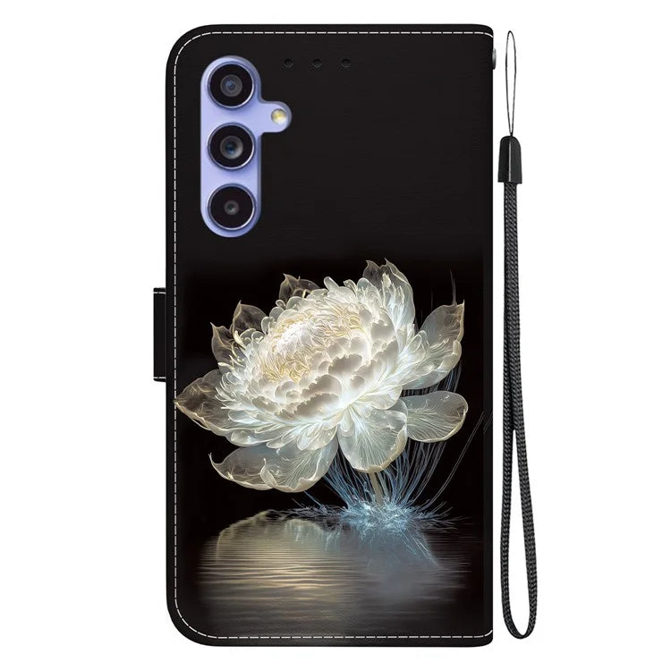 For Samsung Galaxy S23 FE Case PU Leather Pattern Printing Folio Phone Cover