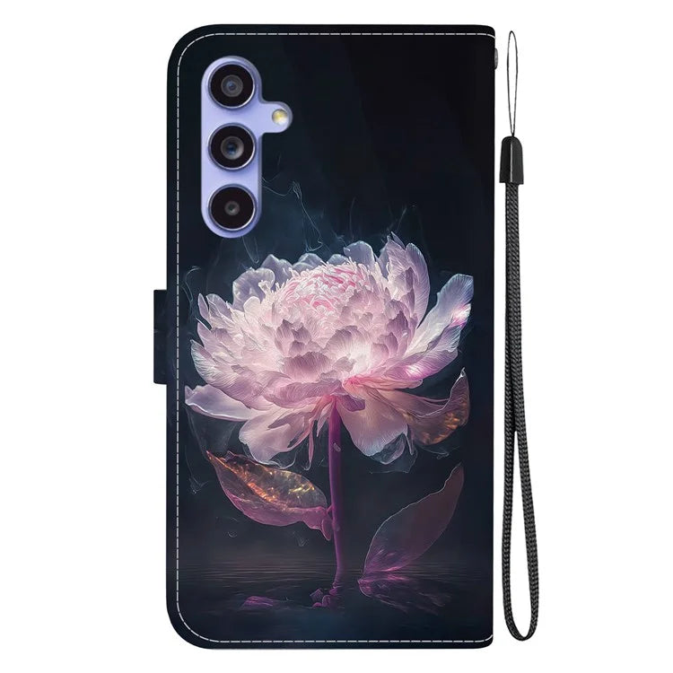 For Samsung Galaxy S23 FE Case PU Leather Pattern Printing Folio Phone Cover