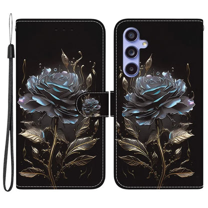 For Samsung Galaxy S23 FE Case PU Leather Pattern Printing Folio Phone Cover