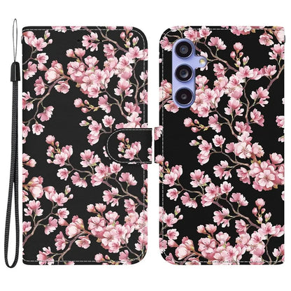 For Samsung Galaxy S23 FE Case PU Leather Pattern Printing Folio Phone Cover