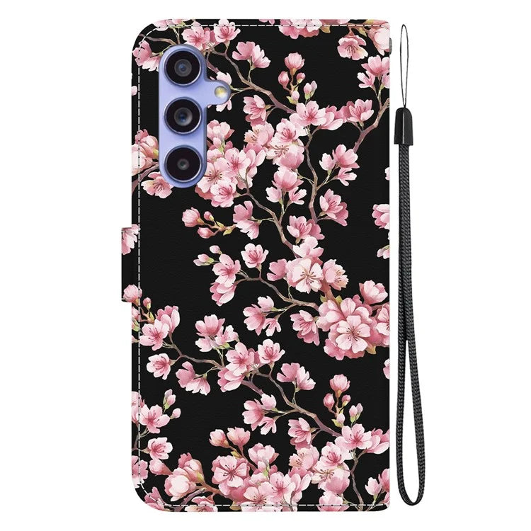 For Samsung Galaxy S23 FE Case PU Leather Pattern Printing Folio Phone Cover