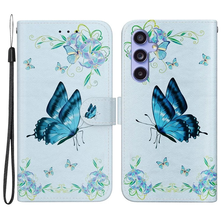 For Samsung Galaxy S23 FE Case PU Leather Pattern Printing Folio Phone Cover
