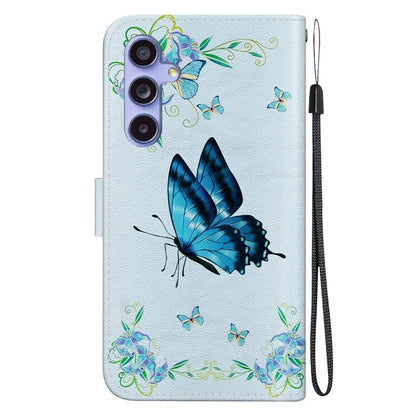 For Samsung Galaxy S23 FE Case PU Leather Pattern Printing Folio Phone Cover