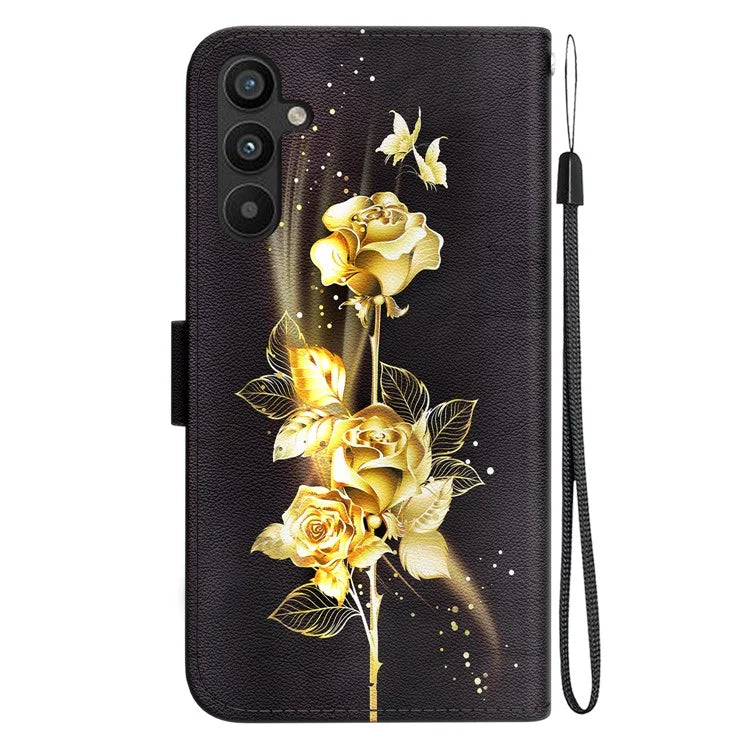 For Samsung Galaxy A54 5G Case PU Leather Magnetic Closure Pattern Phone Cover