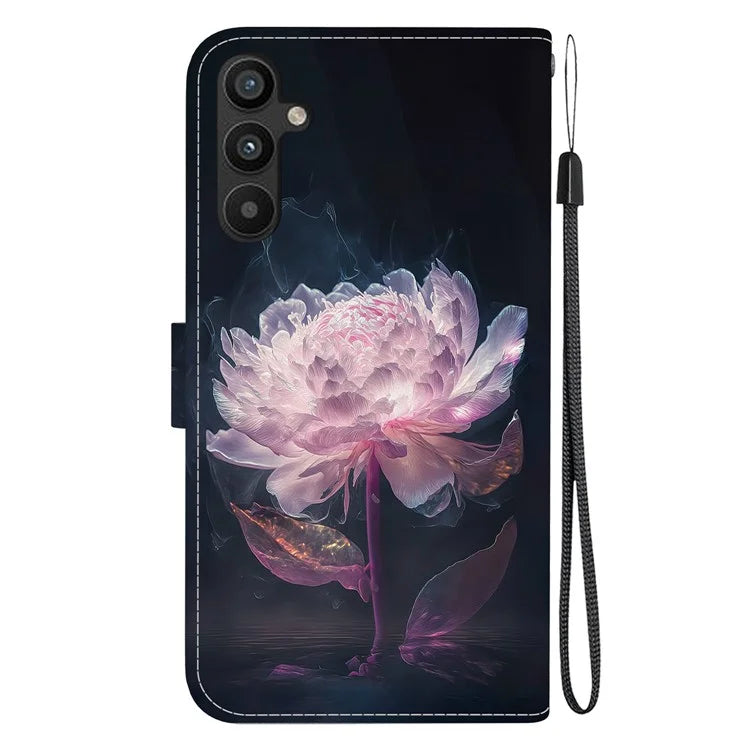 For Samsung Galaxy A54 5G Case PU Leather Magnetic Closure Pattern Phone Cover