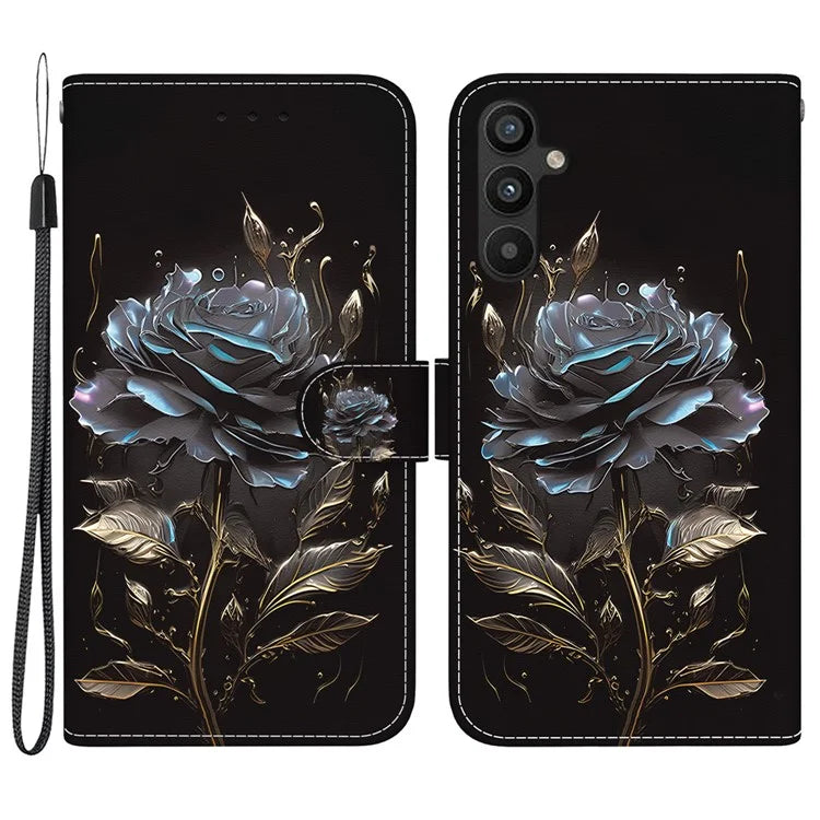 For Samsung Galaxy A54 5G Case PU Leather Magnetic Closure Pattern Phone Cover