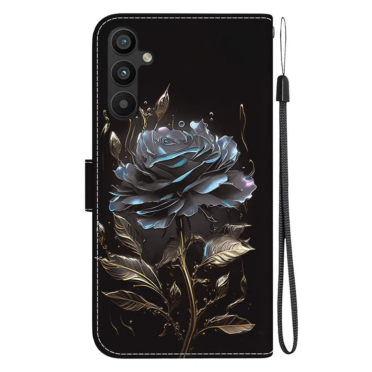 For Samsung Galaxy A54 5G Case PU Leather Magnetic Closure Pattern Phone Cover