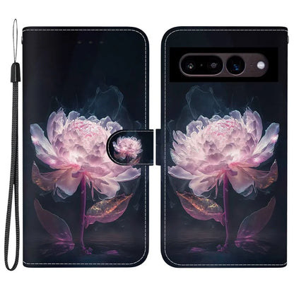 For Google Pixel 7 5G Case PU Leather Pattern Wallet Flip Phone Cover