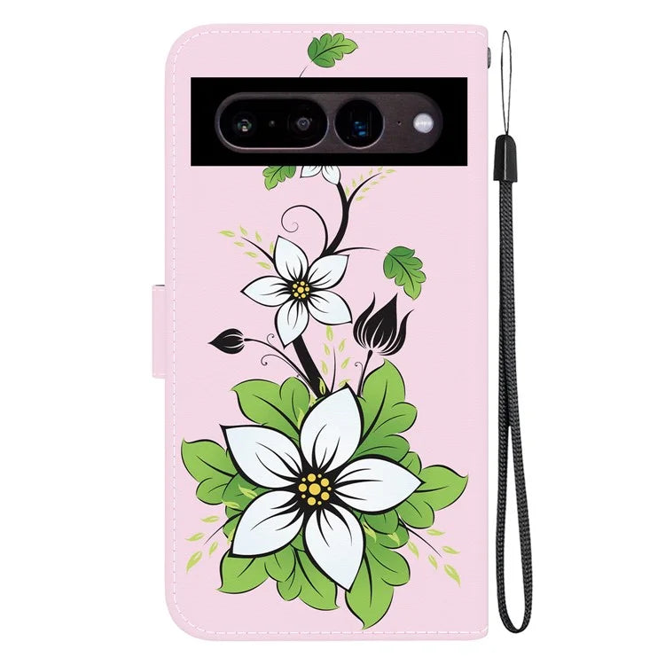 For Google Pixel 7 5G Case PU Leather Pattern Wallet Flip Phone Cover