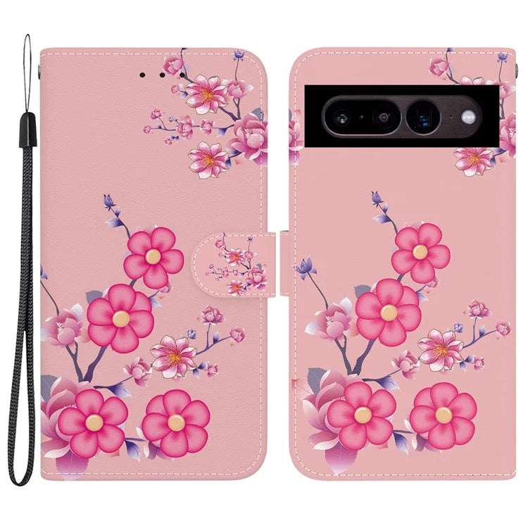 For Google Pixel 7 5G Case PU Leather Pattern Wallet Flip Phone Cover