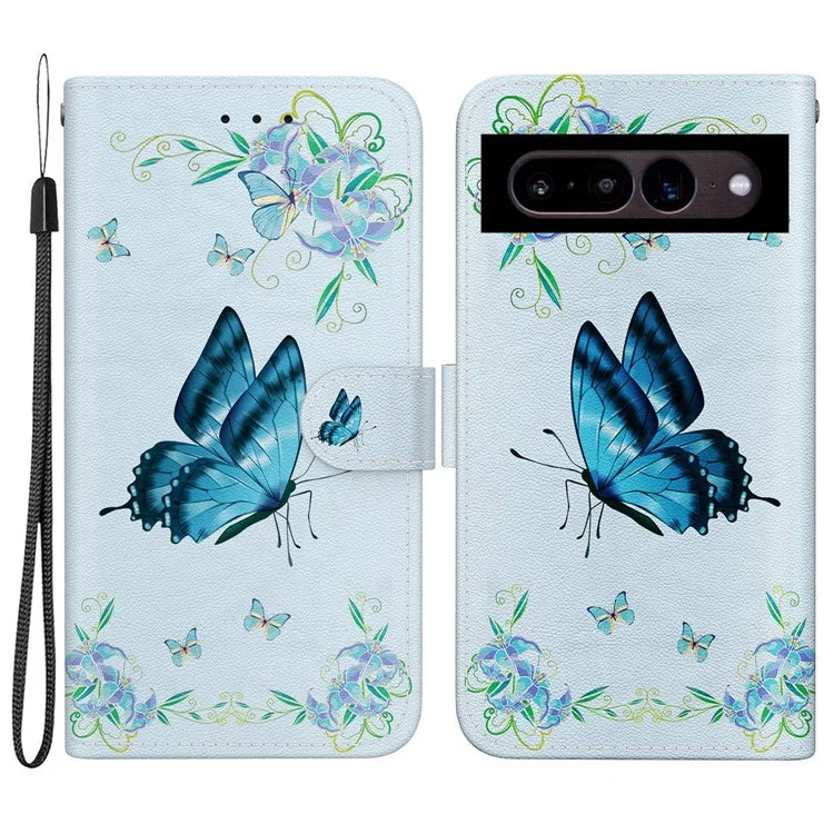 For Google Pixel 7 5G Case PU Leather Pattern Wallet Flip Phone Cover