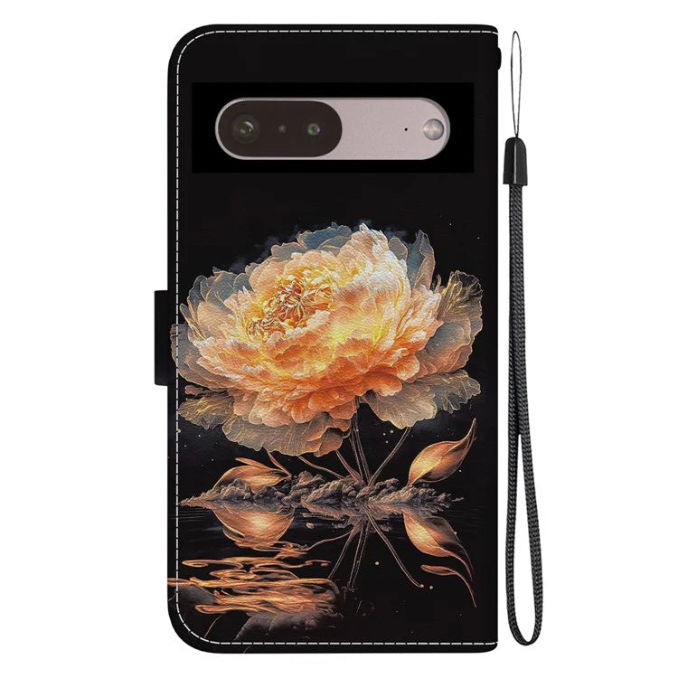 For Google Pixel 7 Pro 5G Case Pattern PU Leather Folio Stand Phone Cover
