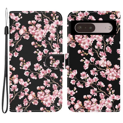 For Google Pixel 7 Pro 5G Case Pattern PU Leather Folio Stand Phone Cover