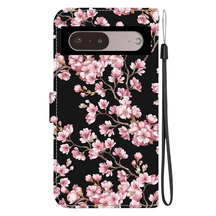 For Google Pixel 7 Pro 5G Case Pattern PU Leather Folio Stand Phone Cover