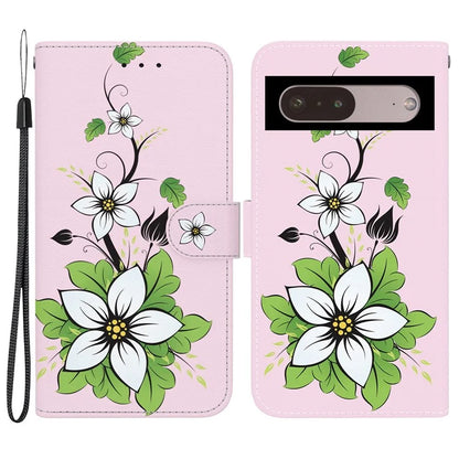 For Google Pixel 7 Pro 5G Case Pattern PU Leather Folio Stand Phone Cover