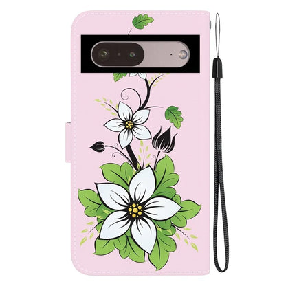 For Google Pixel 7 Pro 5G Case Pattern PU Leather Folio Stand Phone Cover