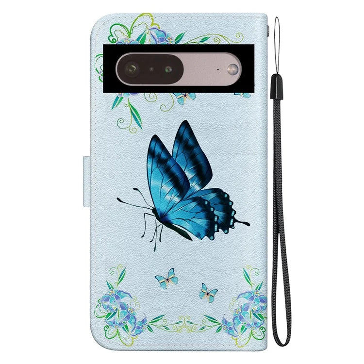 For Google Pixel 7 Pro 5G Case Pattern PU Leather Folio Stand Phone Cover