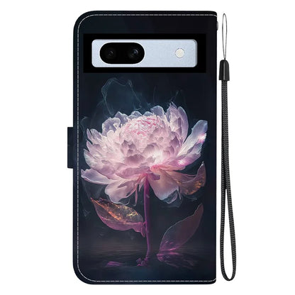For Google Pixel 7a Case PU Leather Pattern Protective Flip Phone Cover