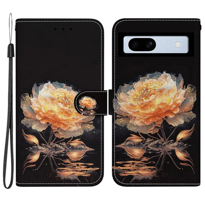 For Google Pixel 7a Case PU Leather Pattern Protective Flip Phone Cover