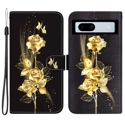 For Google Pixel 7a Case PU Leather Pattern Protective Flip Phone Cover