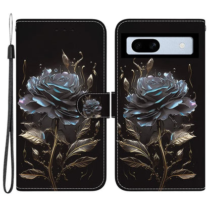 For Google Pixel 7a Case PU Leather Pattern Protective Flip Phone Cover