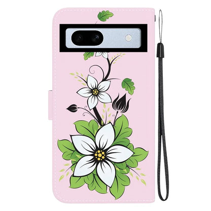For Google Pixel 7a Case PU Leather Pattern Protective Flip Phone Cover