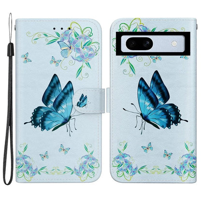 For Google Pixel 7a Case PU Leather Pattern Protective Flip Phone Cover