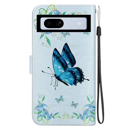 For Google Pixel 7a Case PU Leather Pattern Protective Flip Phone Cover