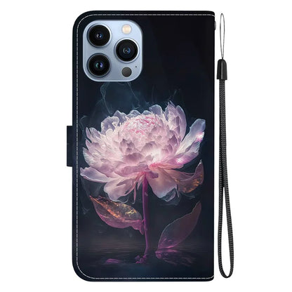 For iPhone 15 Pro Wallet Phone Case PU Leather Stand Protective Cover