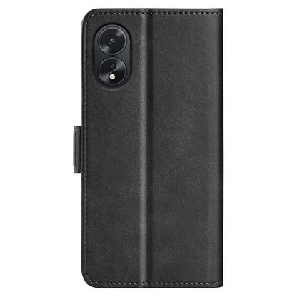 For Oppo A38 4G Case Drop Protection Calf Texture Phone Cover Leather Wallet Stand Shell