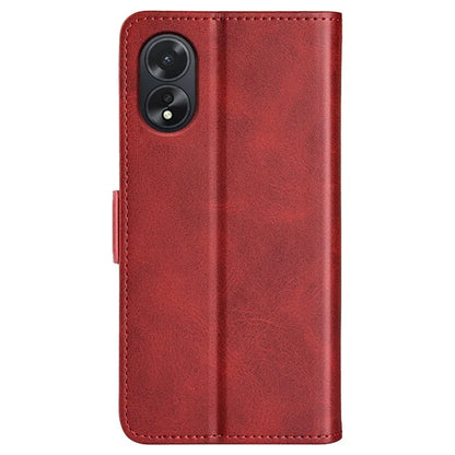 For Oppo A38 4G Case Drop Protection Calf Texture Phone Cover Leather Wallet Stand Shell
