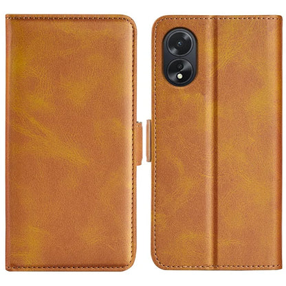 For Oppo A38 4G Case Drop Protection Calf Texture Phone Cover Leather Wallet Stand Shell