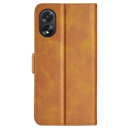 For Oppo A38 4G Case Drop Protection Calf Texture Phone Cover Leather Wallet Stand Shell