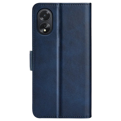For Oppo A38 4G Case Drop Protection Calf Texture Phone Cover Leather Wallet Stand Shell
