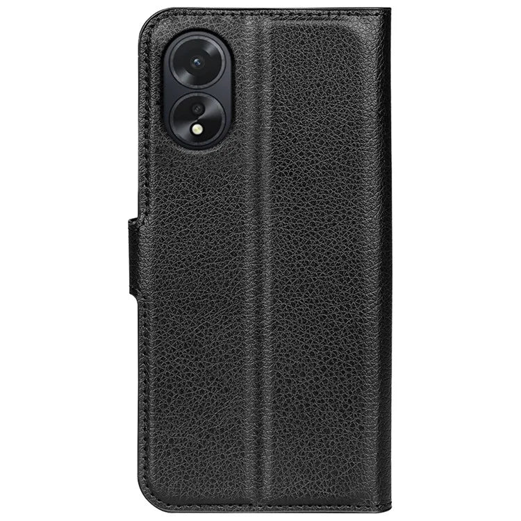 For Oppo A38 4G Case Wallet Phone Shell Litchi Texture Stand Leather Cover