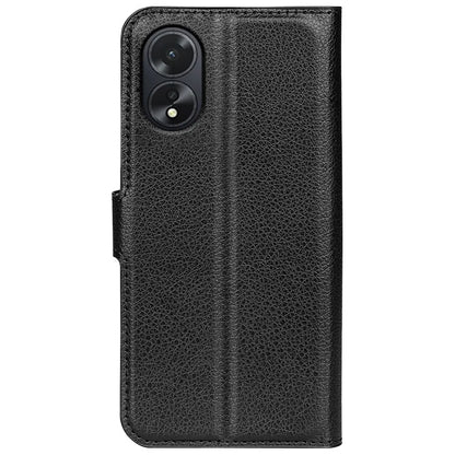 For Oppo A38 4G Case Wallet Phone Shell Litchi Texture Stand Leather Cover