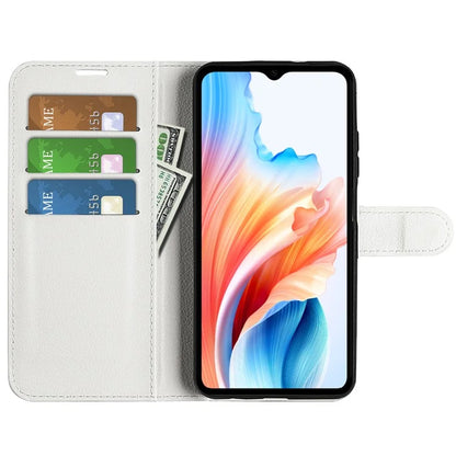 For Oppo A38 4G Case Wallet Phone Shell Litchi Texture Stand Leather Cover